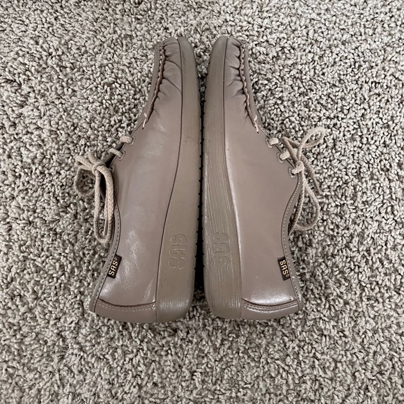 SAS Siesta Lace Up Moccasin Shoes Mocha Comfort Oxford Classic Office Size 4.5 M - Picture 7 of 16